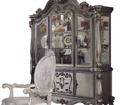 Versailles Antique Platinum Hutch & Buffet For Discount