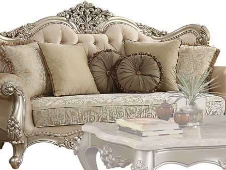 Acme Furniture Bently Sofa with 7 Pillows in Champagne 50660 Cheap