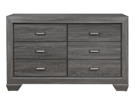 Beechnut 6 Drawer Dresser in Gray 1904GY-5 Cheap