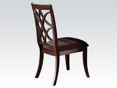 Acme Keenan Dining Side Chairs (Set of 2) in Dark Walnut 60257 Discount