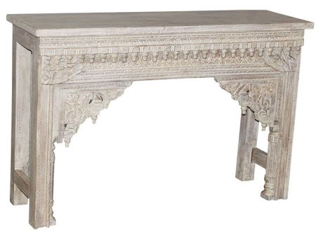 Reclaimed Wood Console Table - Pearl Silver Discount