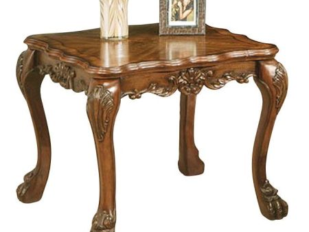 Acme Dresden Traditional End Table in Cherry Oak 12166 Online now