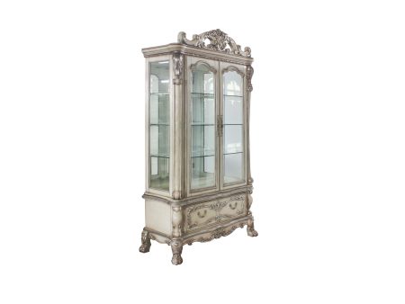 Dresden Vintage Bone White Curio Cabinet Online