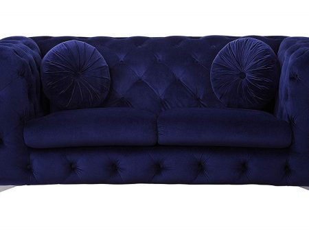 Acme Furniture Atronia Loveseat in Blue 54901 Discount