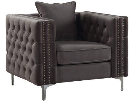 Acme Furniture Gillian II Chair in Dark Gray 53389 Supply