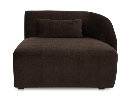 Amelia - Right Arm Facing Chaise - Espresso Discount