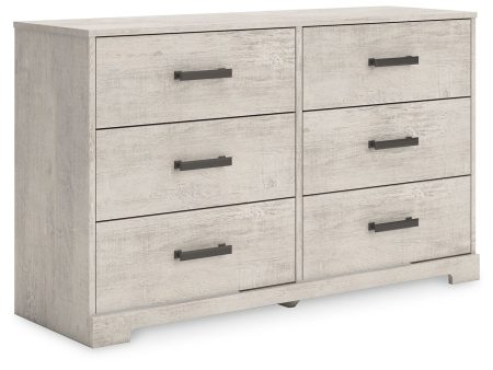 Shawburn - Whitewash - Six Drawer Dresser Supply