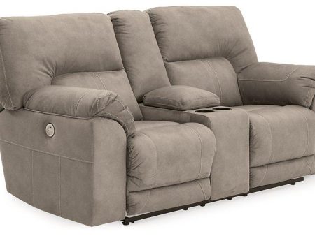 Cavalcade Power Reclining Loveseat with Console Online