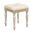 Celandine Vanity Stool in Pearl Silver 1928-14 Discount