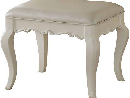 Acme Edalene Vanity Bench in Pearl White 30519 Online Sale