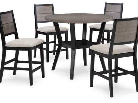 Corloda Counter Height Dining Table and 4 Barstools (Set of 5) Discount