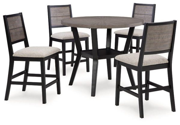 Corloda Counter Height Dining Table and 4 Barstools (Set of 5) Discount