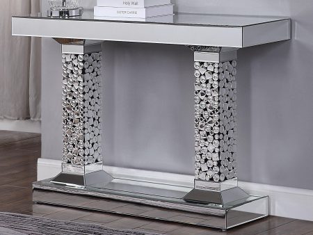 Kachina Mirrored & Faux Gems Console Table Online Hot Sale