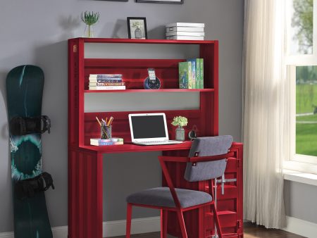 Cargo Red Desk & Hutch Cheap