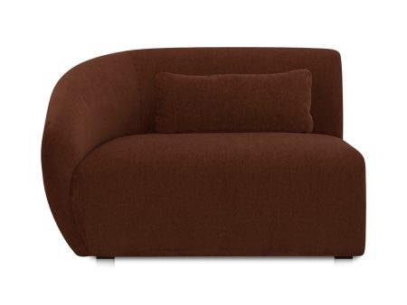 Amelia - Left Arm Facing Chair - Chestnut For Discount