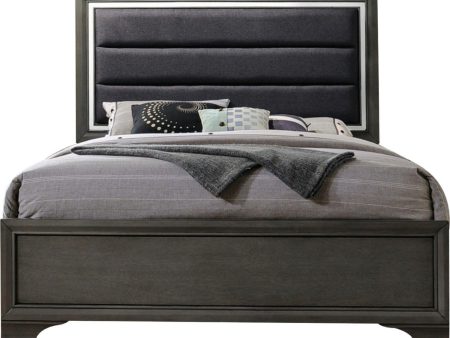 Acme Furniture Carine II King Panel Bed in Gray 26257EK Sale