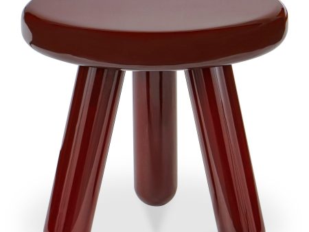 Joy - Accent Table - Dark Red Online now