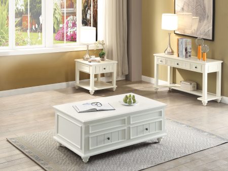 Natesa White Washed Coffee Table For Cheap