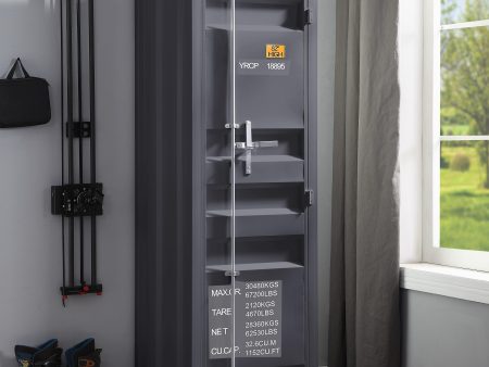 Cargo Gunmetal Wardrobe (Single Door) Fashion