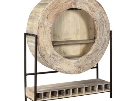 Alta - Wheel Bar Cabinet - Antique White Discount