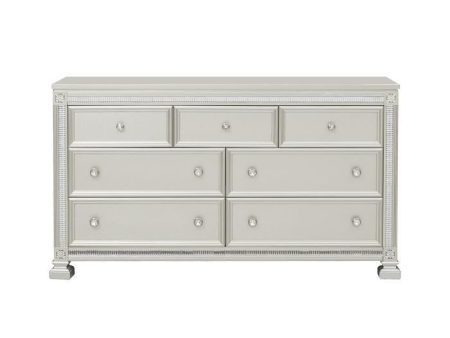 Bevelle 7 Drawer Dresser in Silver 1958-5 Online Hot Sale