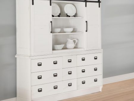 Renske Antique White Hutch & Buffet Online Sale