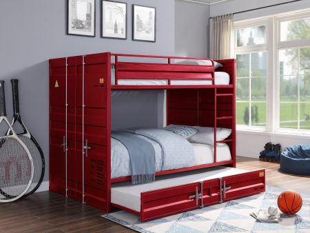 Cargo Red Bunk Bed (Full Full) Online now