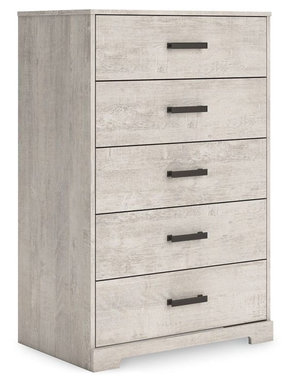 Shawburn - Whitewash - Five Drawer Chest Cheap