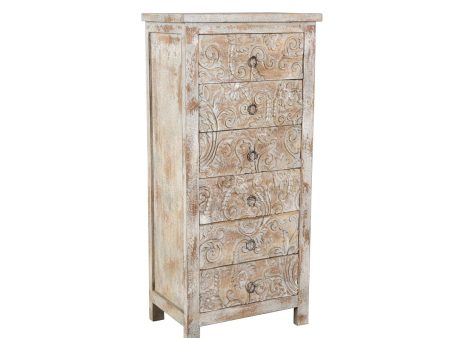 6 Drawer Chest - Beige For Sale