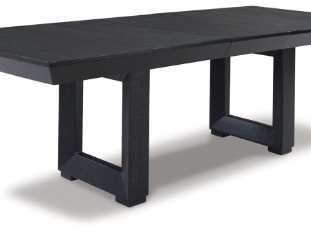 Londer - Black - Rectangular Dining Room Ext Table Discount