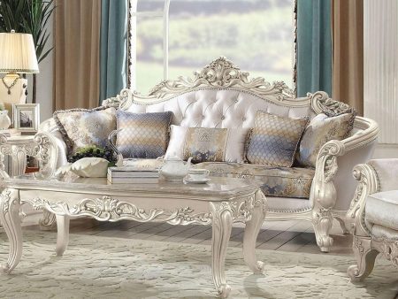 Acme Furniture Gorsedd Sofa in Antique White 52440 Sale