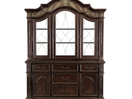 Catalonia Buffet with Hutch in Cherry 1824-50-55 Online Hot Sale