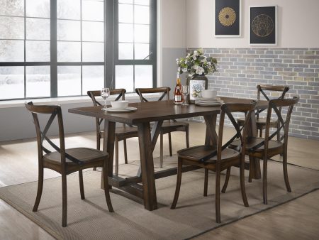 Kaelyn Dark Oak Dining Table Online