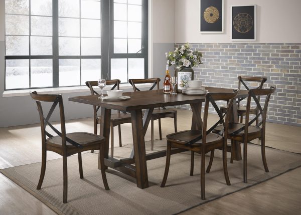 Kaelyn Dark Oak Dining Table Online