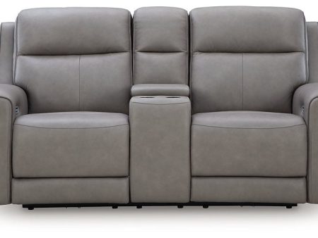 5Z-Comfort Power Reclining Loveseat with Console Hot on Sale