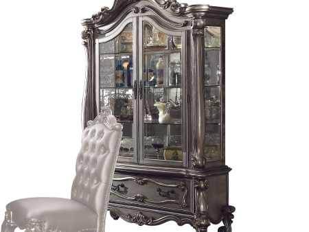 Versailles Antique Platinum Curio Cabinet Online Hot Sale