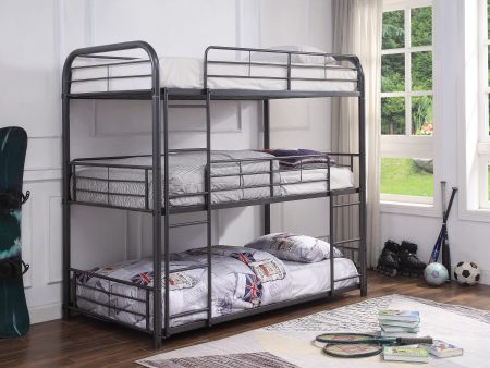 Cairo Gunmetal Bunk Bed (Triple Twin) Supply