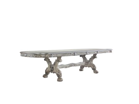 Dresden Vintage Bone White Dining Table (108 L) Supply