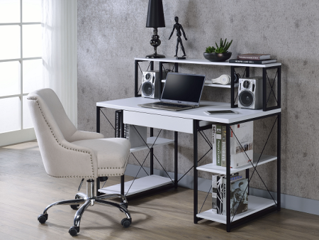 Amiel White & Black Desk Sale