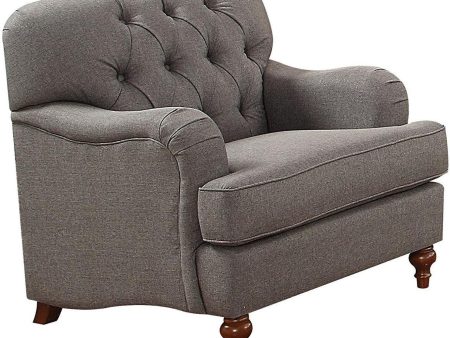 Acme Furniture Alianza Chair in Dark Gray 53692 Online Hot Sale