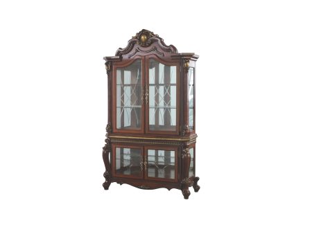 Picardy Cherry Oak Curio Cabinet Discount