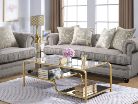 Astrid Gold & Mirror Coffee Table Fashion