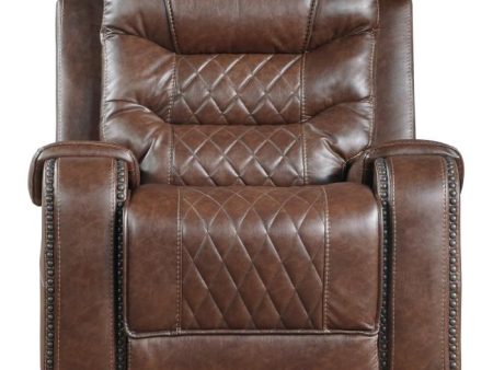 Putnam Swivel Glider Reclining Chair in Brown 9405BR-1 on Sale