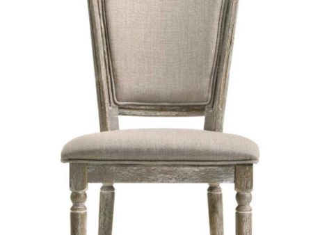 Acme Furniture Gabrian Side Chair (Set of 2) in Reclaimed Gray 60172 Online Sale