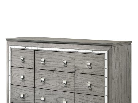 Antares Light Gray Oak Dresser Online now