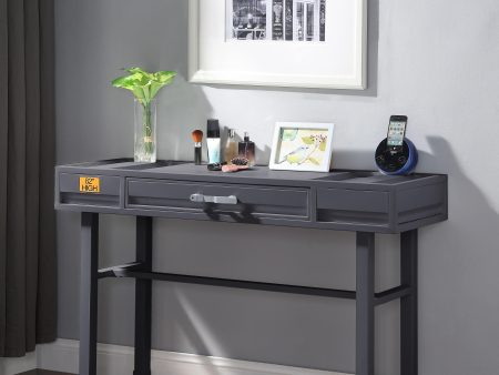 Cargo Gunmetal Vanity Desk Fashion