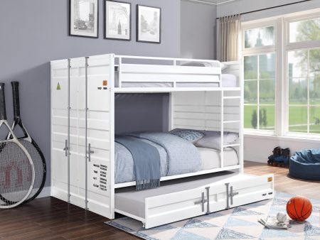 Cargo White Bunk Bed (Full Full) Discount