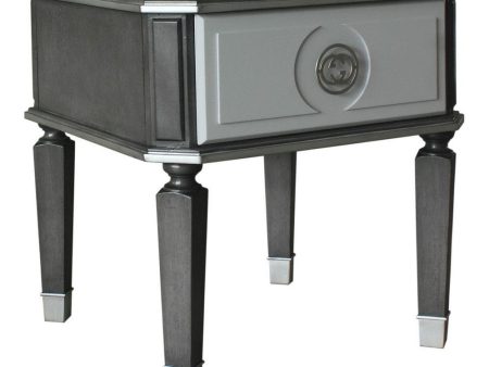 Acme Furniture House Beatrice End Table in Charcoal 88817 Supply