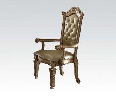 Acme Vendome Arm Chair (Set of 2) in Gold Patina 63004 Online