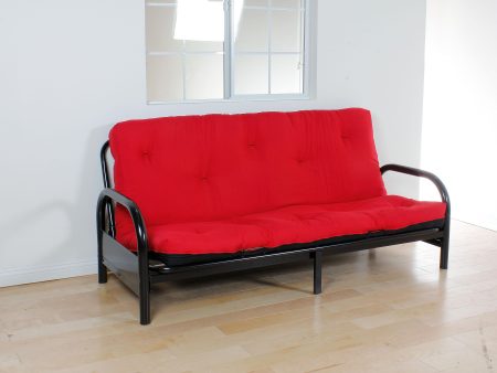 Nabila Red & Black Full Futon Mattress, 6 H Online Hot Sale